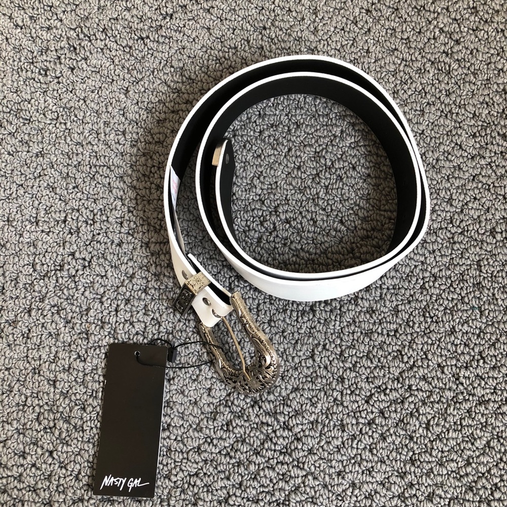 Nasty Gal white country style belt. NEW!!